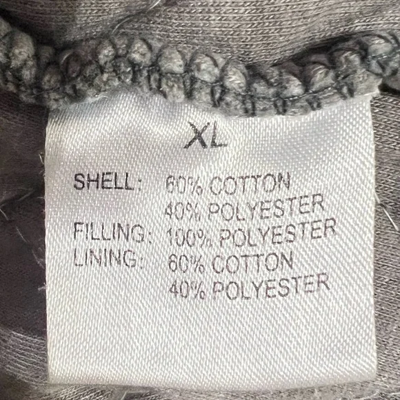 Jane and Delancey Quilted Shirt Jacket Mineral Wash Diamond quilt Gray Sz XL - Picture 7 of 7